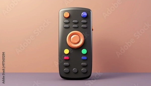 Fototapeta Remote Control - Wireless Device for TV, Home Appliance, Smart Technology Concept
