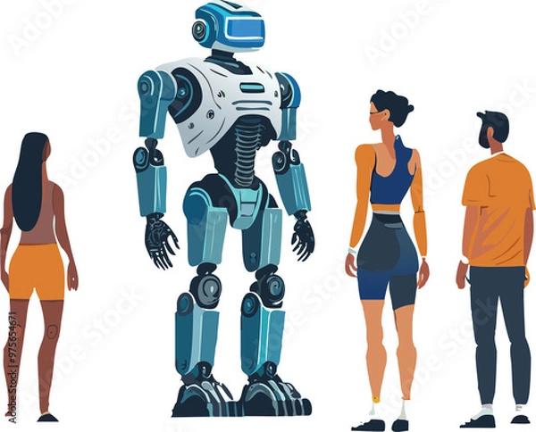 Fototapeta Futuristic objects