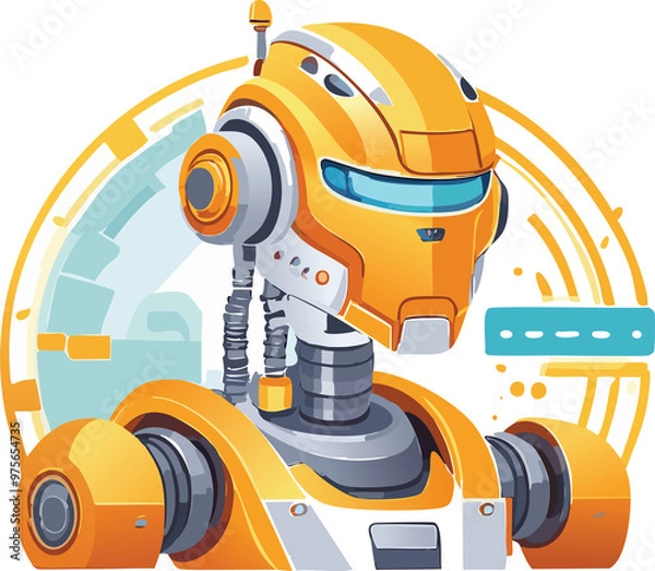 Fototapeta Futuristic objects