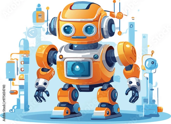 Fototapeta Futuristic objects