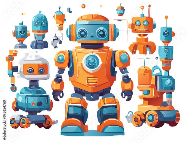 Fototapeta Futuristic objects