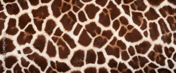 Fototapeta beauty the giraffe fur pattern texture background