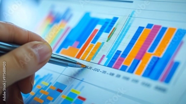 Fototapeta Financial Economic Modeling: Forecasting Trends and Guiding Investment Strategies