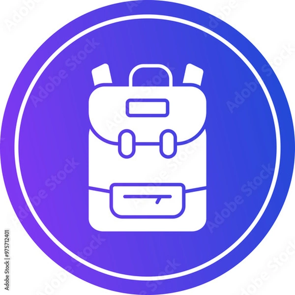 Fototapeta Backpack Icon