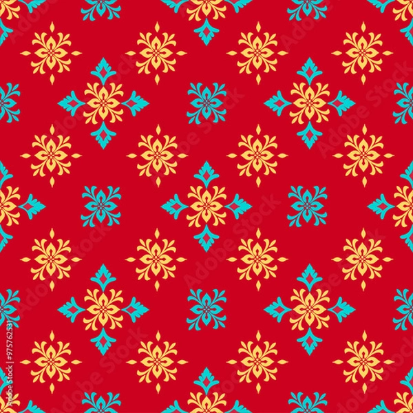 Fototapeta seamless christmas pattern