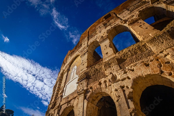 Fototapeta Close up of some of the arches of the The Colosseum