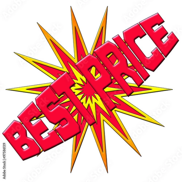 Obraz Best Price Text Logo