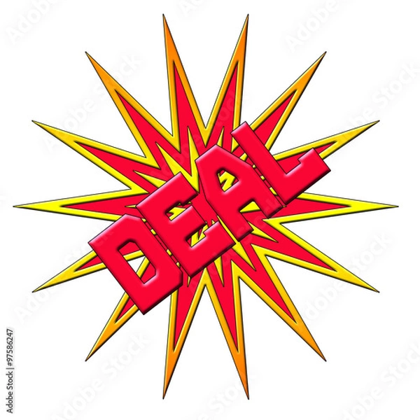 Obraz Deal Text Logo