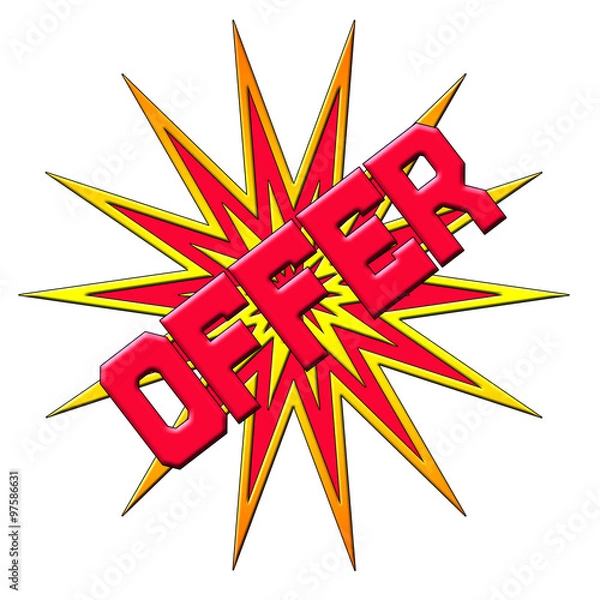 Obraz Offer Text Logo