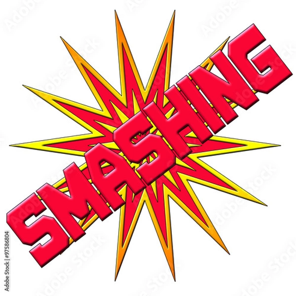 Obraz Smashing Text Logo