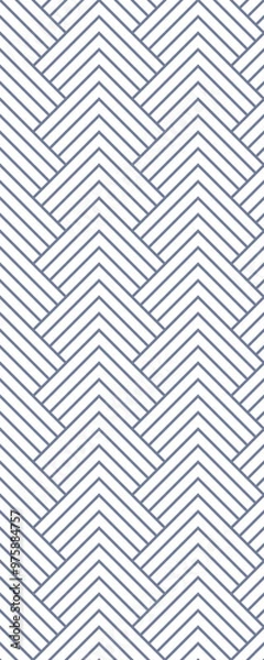 Fototapeta A geometric pattern featuring alternating chevron shapes in a repetitive design.