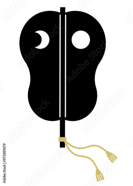 Obraz 軍配団扇のイラスト