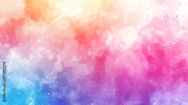 Obraz Vibrant Watercolor Abstract Background