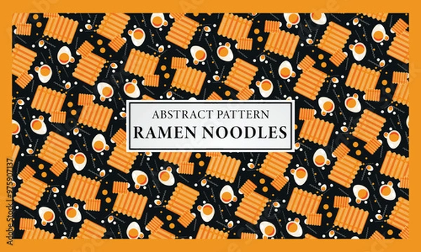 Fototapeta Abstract Pattern ramen noodles
