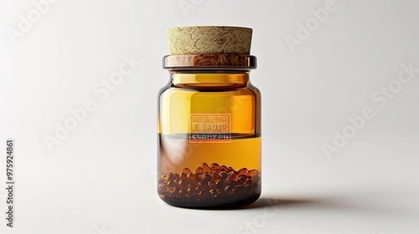 Obraz An isolated product is presented on a clean, pure white background. The product stands out clearly, showing its unique design. Every detail of the product is visible, from its shape to its texture. 