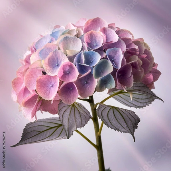 Obraz Hydrangea Stem with Delicate Petals