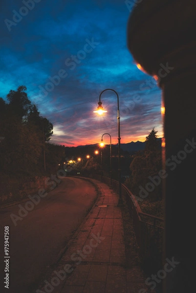 Obraz Sunset in the city