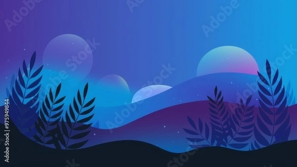 Fototapeta Blue Gradient Abstract Background