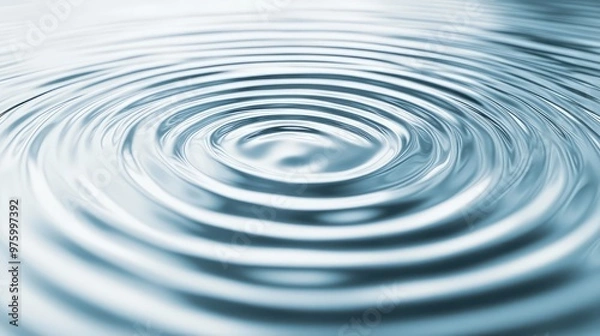 Obraz Circular, soft gradients expanding from a central point, creating a calming ripple effect.