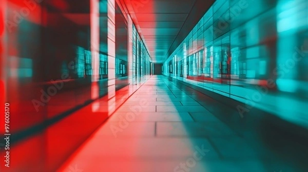 Fototapeta Very spectacular play of geometry and stereometry in bright colorful images, background, wallpaper, graphic resources