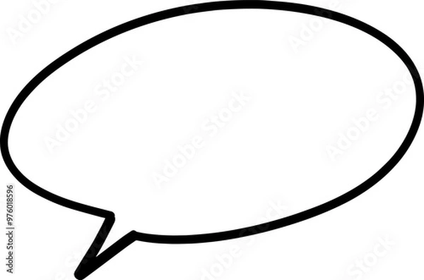 Fototapeta Doodle Comic Speech Balloon Clipart