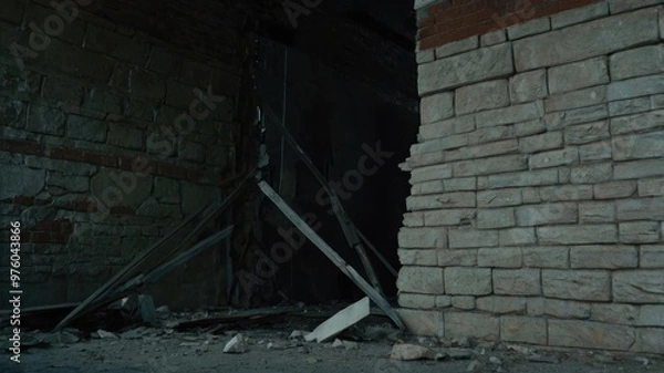 Fototapeta old abandoned building