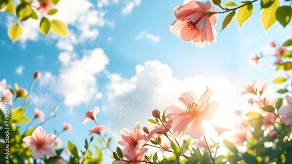 Obraz flowers and butterflies