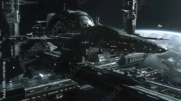 Fototapeta Space Station Docking