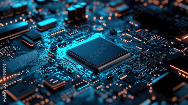 Fototapeta computer circuit board