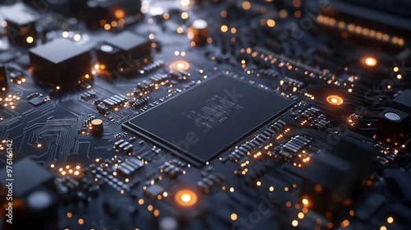 Fototapeta computer circuit board