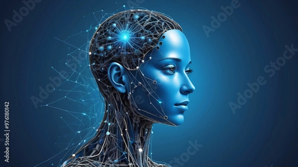 Fototapeta Artificial Intelligence Concept