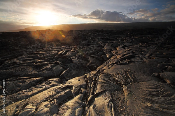 Obraz Large lava flows on Hawai'i