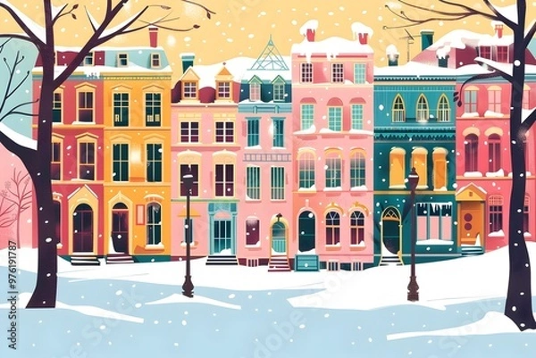 Obraz winter in the city