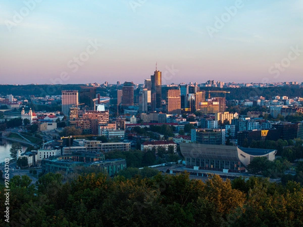 Fototapeta Early morning in Vilnius #1