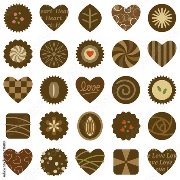 Obraz Set of chocolates