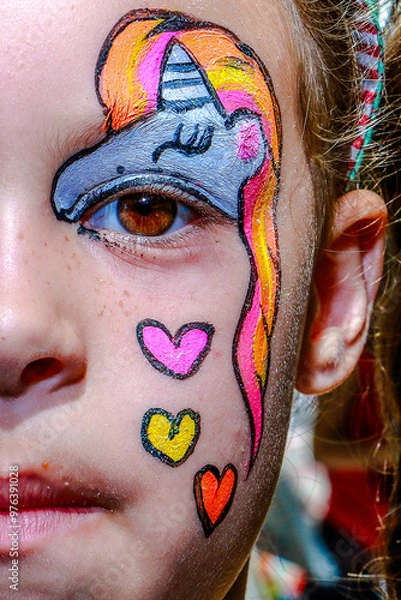 Fototapeta cara pintada