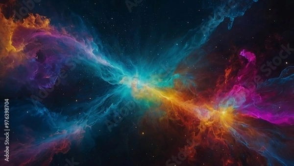 Fototapeta "Stunning visual of manifestation showcasing the Law of Attraction. Vibrant colors and intricate details bring desires to life."