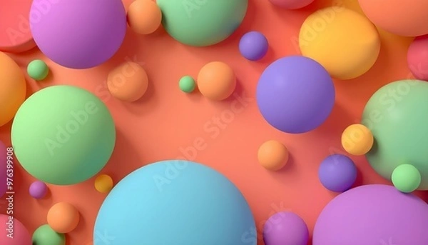 Obraz Luminous Abstract 3D Textures.