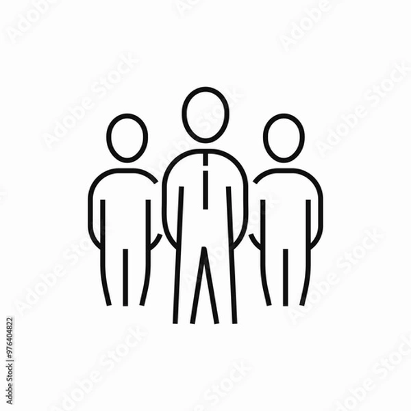 Obraz team leader icon sign vector