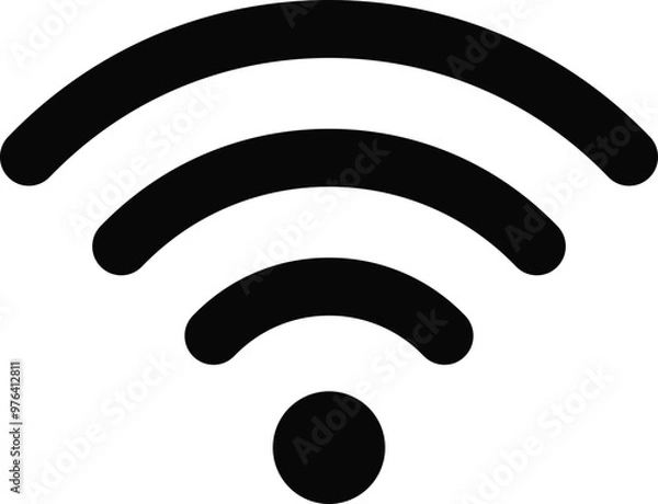 Fototapeta 와이파이, wifi 아이콘