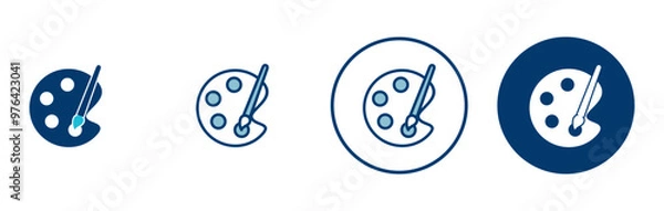 Obraz Paint icon vector isolated on white background. Paint brush vector icon. Paint roller icon