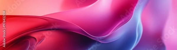 Obraz Abstract Pink and Blue Gradient Background