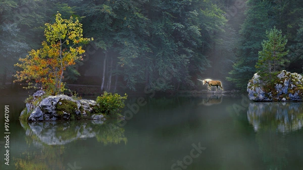 Obraz Einhorn am See