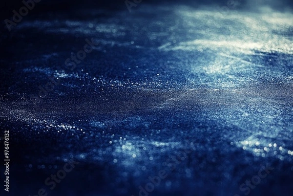 Fototapeta Amazing Dark Blue Light Blur Gradient With Noise Grain Textured, Good For Flyer, Poster, ai