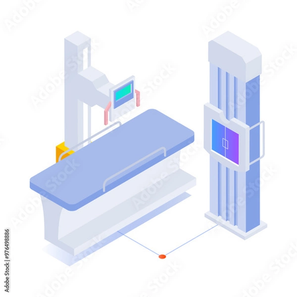 Fototapeta An isometric icon of xray machine 

