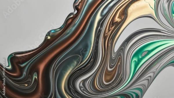 Obraz Abstract Swirling Liquid Marble Background