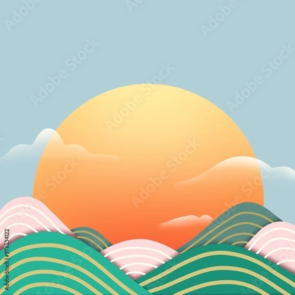 Obraz 추석,설날,일러스트