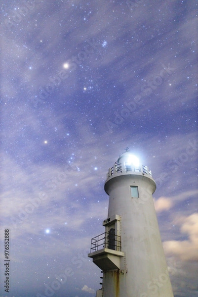 Fototapeta 灯台と星
