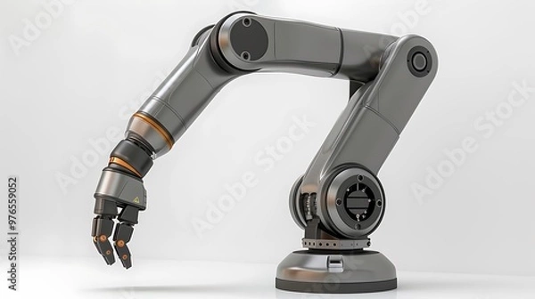 Fototapeta Robotic Arm  Industrial Robot  Automation  Machine  Technology  Manufacturing  Future  Innovation