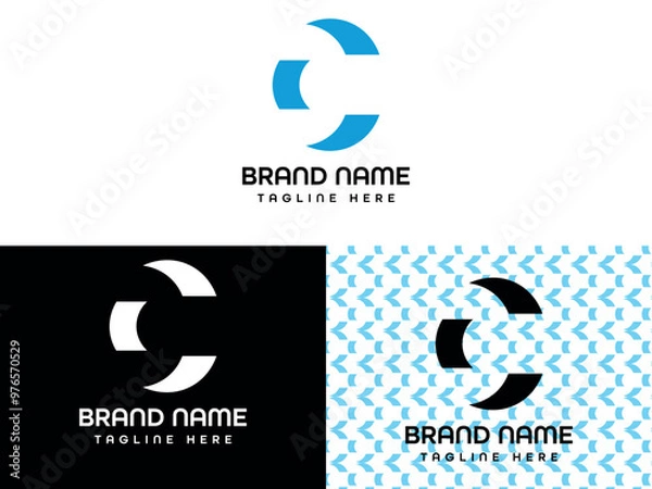 Obraz logo design letter logo